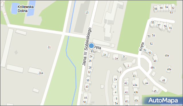 Gdańsk, Króla Jana III Sobieskiego, 22, mapa Gdańska