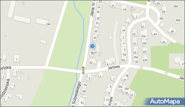 Gdańsk, Króla Jana III Sobieskiego, 50, mapa Gdańska