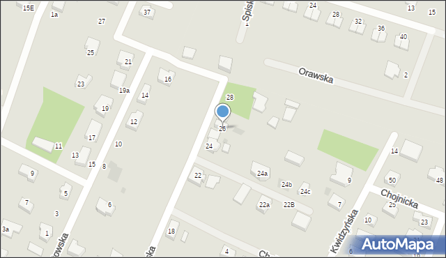 Gdańsk, Krajeńska, 26, mapa Gdańska