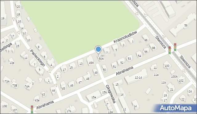 Gdańsk, Krasnoludków, 9, mapa Gdańska