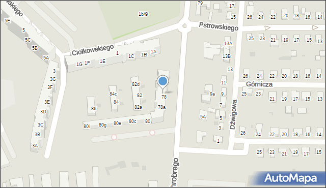 Gdańsk, Króla Bolesława Chrobrego, 78b, mapa Gdańska