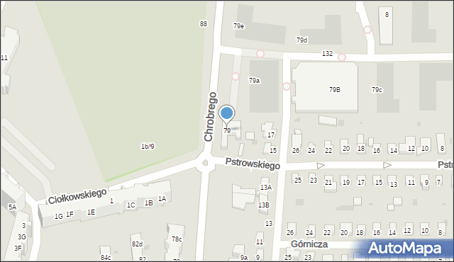 Gdańsk, Króla Bolesława Chrobrego, 79, mapa Gdańska