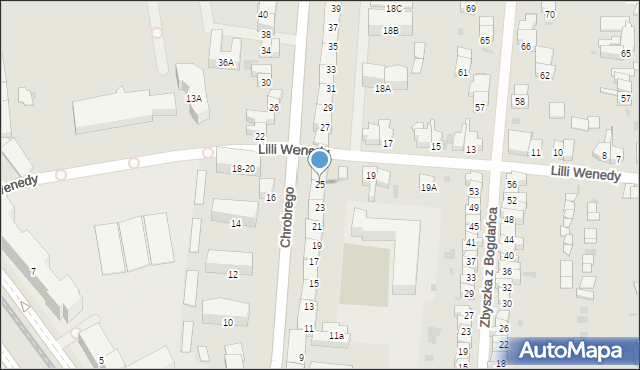 Gdańsk, Króla Bolesława Chrobrego, 25, mapa Gdańska