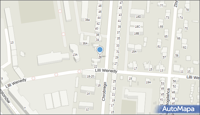 Gdańsk, Króla Bolesława Chrobrego, 26, mapa Gdańska