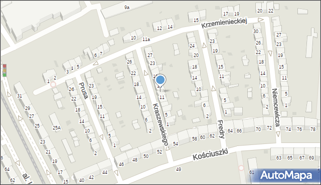 Gdańsk, Kraszewskiego Józefa Ignacego, 13, mapa Gdańska