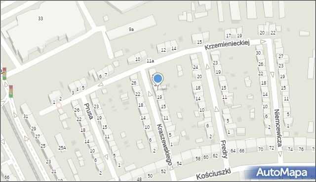 Gdańsk, Kraszewskiego Józefa Ignacego, 21, mapa Gdańska