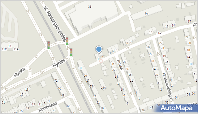 Gdańsk, Krzemienieckiej Lucyny, 1/2, mapa Gdańska