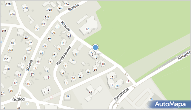 Gdańsk, Krucza, 3, mapa Gdańska