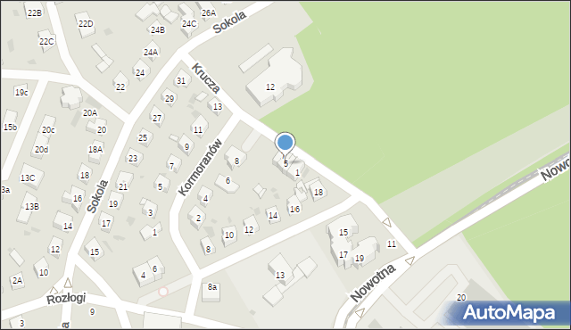 Gdańsk, Krucza, 5, mapa Gdańska