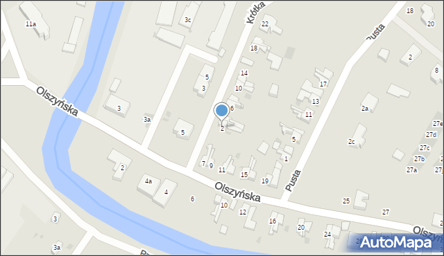 Gdańsk, Krótka, 2, mapa Gdańska