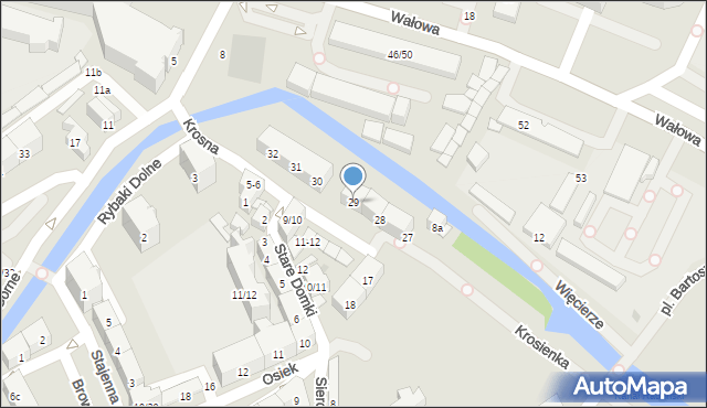 Gdańsk, Krosna, 29, mapa Gdańska