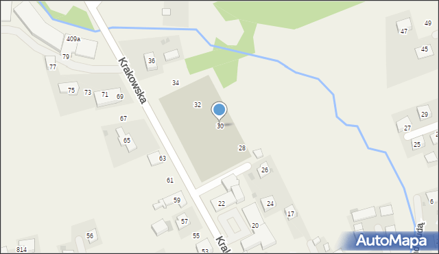 Gdów, Krakowska, 30, mapa Gdów