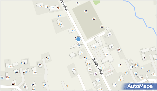 Gdów, Krakowska, 59, mapa Gdów