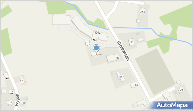 Gdów, Krakowska, 75, mapa Gdów