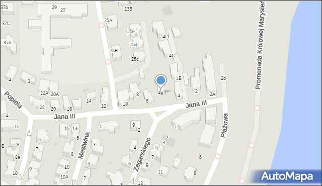 Gdynia, Króla Jana III, 4a, mapa Gdyni