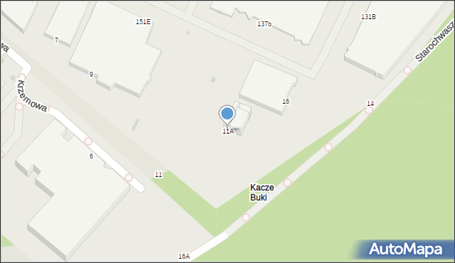 Gdynia, Krzemowa, 11A, mapa Gdyni