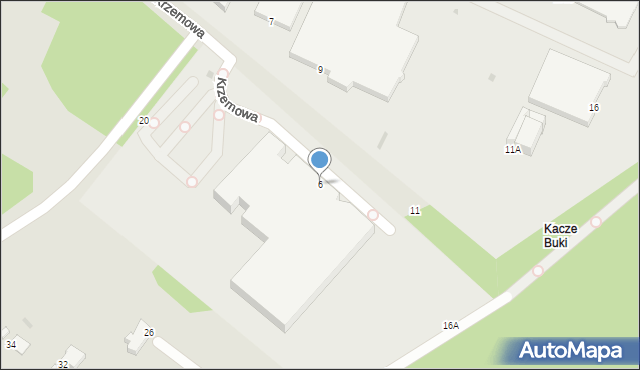 Gdynia, Krzemowa, 6, mapa Gdyni