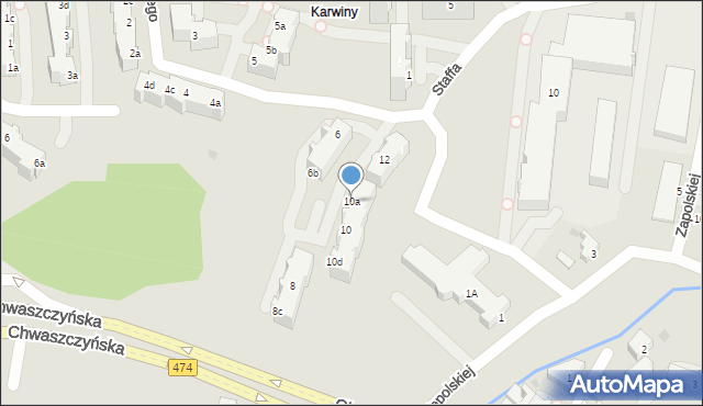 Gdynia, Kruczkowskiego Kazimierza, 10a, mapa Gdyni