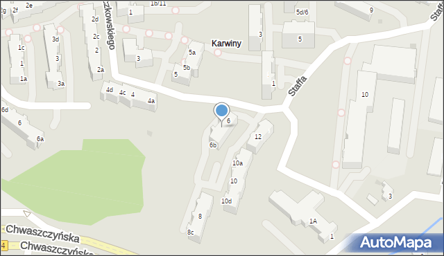 Gdynia, Kruczkowskiego Kazimierza, 6a, mapa Gdyni