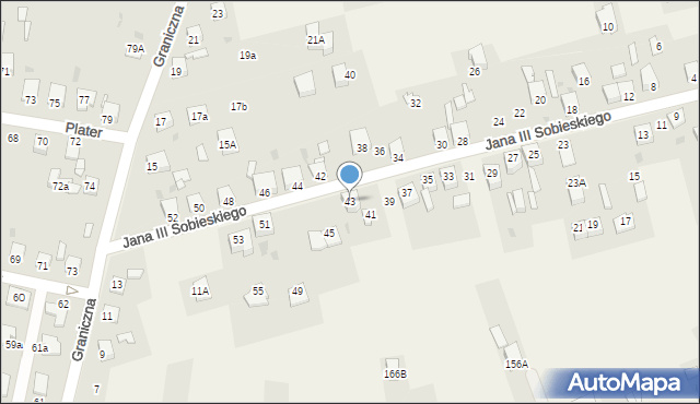 Gierałtowice, Króla Jana III Sobieskiego, 43, mapa Gierałtowice