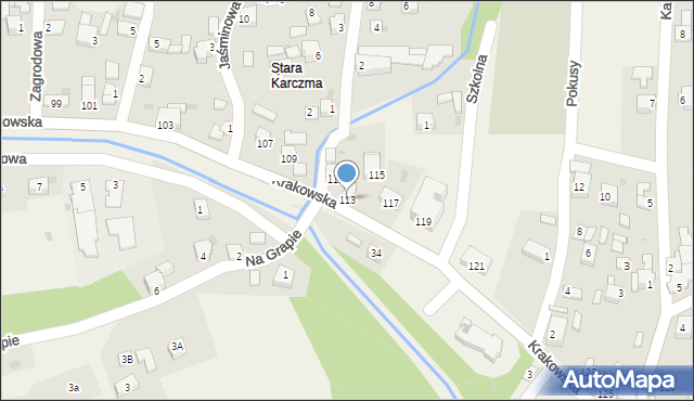 Gilowice, Krakowska, 113, mapa Gilowice