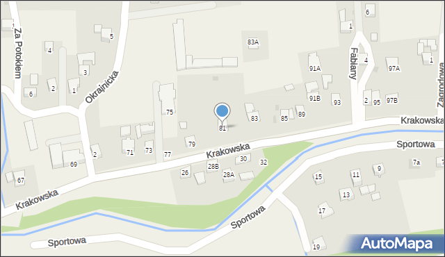 Gilowice, Krakowska, 81, mapa Gilowice