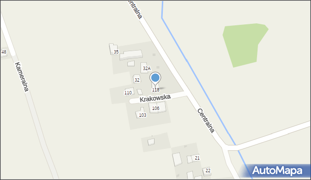 Głęboka, Krakowska, 2, mapa Głęboka