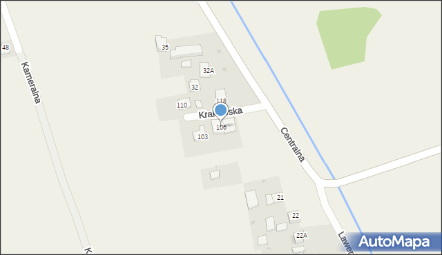 Głęboka, Krakowska, 5, mapa Głęboka