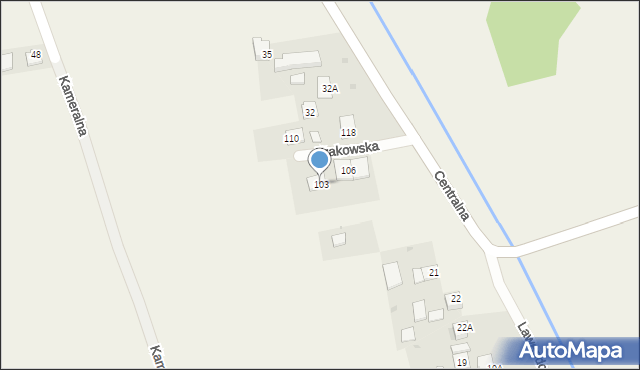 Głęboka, Krakowska, 7, mapa Głęboka