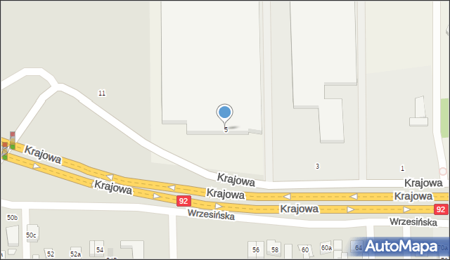 Glinka Duchowna, Krajowa, 5, mapa Glinka Duchowna