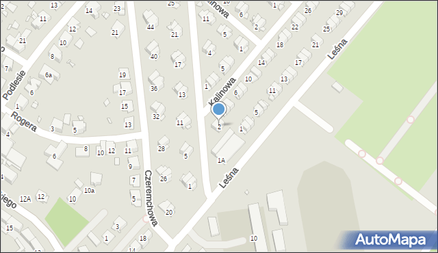 Gliwice, Kruszynowa, 2, mapa Gliwic