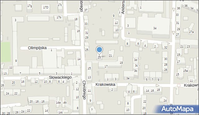 Głubczyce, Króla Bolesława Chrobrego, 23, mapa Głubczyce