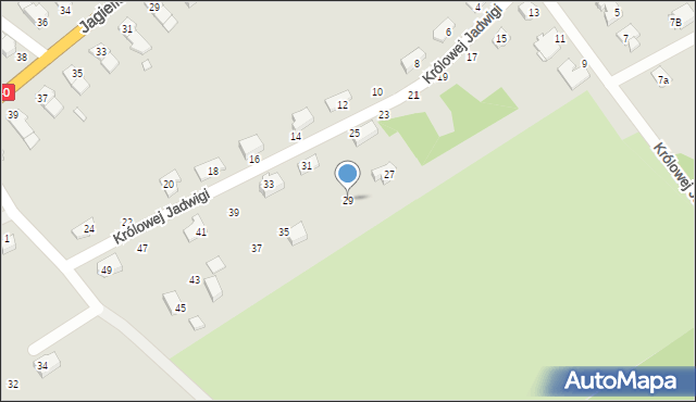 Głuchołazy, Królowej Jadwigi, 29, mapa Głuchołazy
