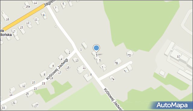 Głuchołazy, Królowej Jadwigi, 3, mapa Głuchołazy