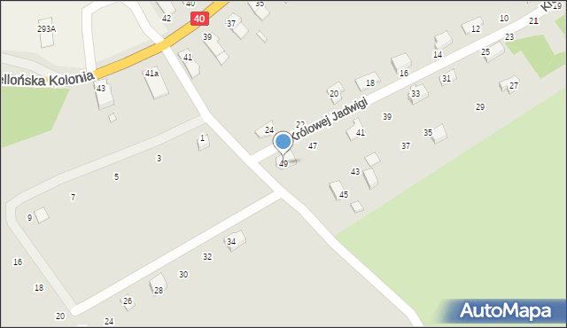 Głuchołazy, Królowej Jadwigi, 49, mapa Głuchołazy