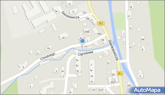Głuszyca, Króla Bolesława Chrobrego, 1, mapa Głuszyca