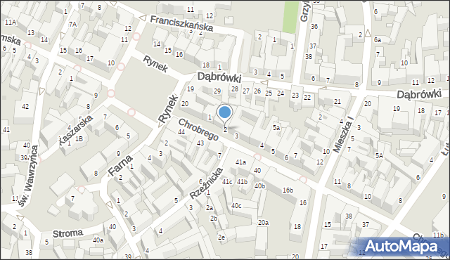 Gniezno, Króla Bolesława Chrobrego, 2, mapa Gniezna