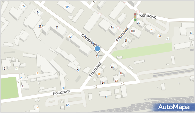 Gniezno, Króla Bolesława Chrobrego, 21, mapa Gniezna