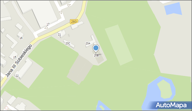 Gniezno, Króla Jana III Sobieskiego, 20B, mapa Gniezna