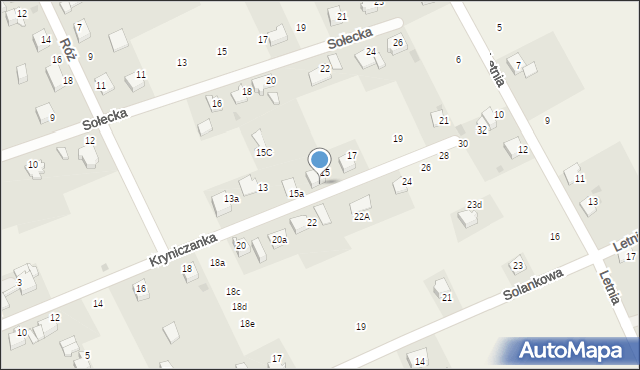 Goczałkowice-Zdrój, Kryniczanka, 15b, mapa Goczałkowice-Zdrój