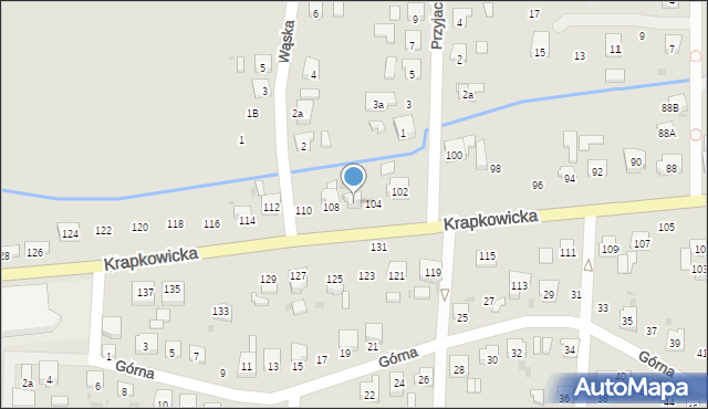 Gogolin, Krapkowicka, 106, mapa Gogolin