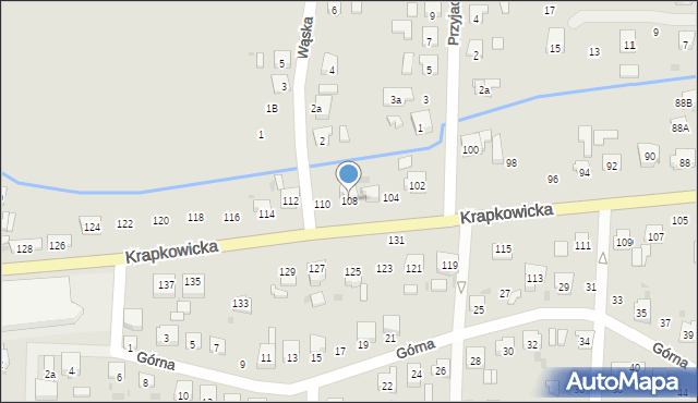 Gogolin, Krapkowicka, 108, mapa Gogolin