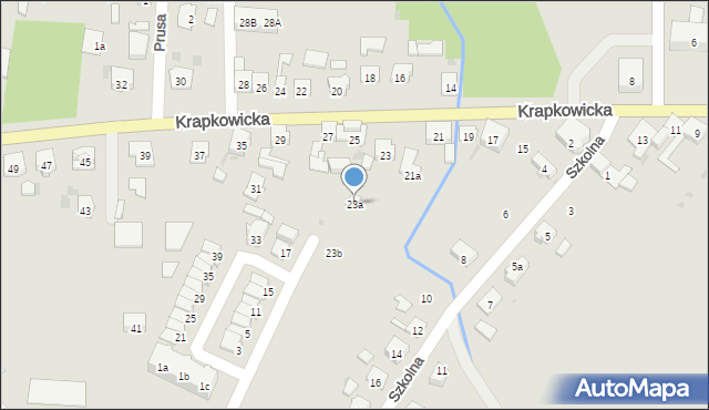 Gogolin, Krapkowicka, 23a, mapa Gogolin