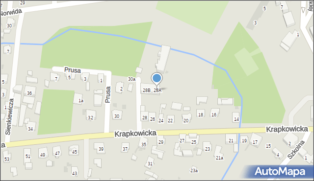 Gogolin, Krapkowicka, 28A, mapa Gogolin