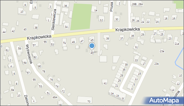 Gogolin, Krapkowicka, 43, mapa Gogolin