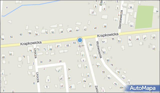 Gogolin, Krapkowicka, 61, mapa Gogolin