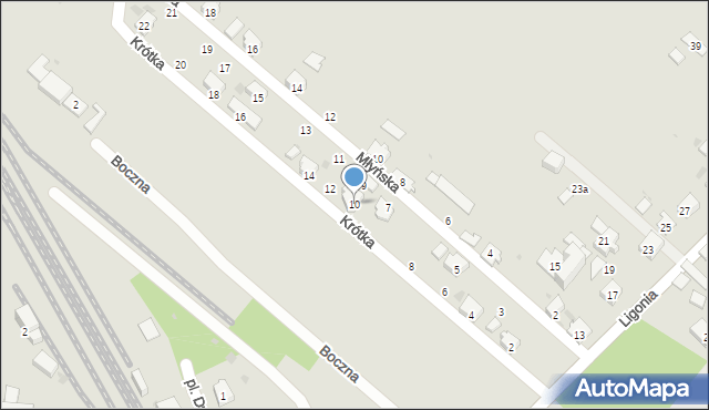 Gogolin, Krótka, 10, mapa Gogolin