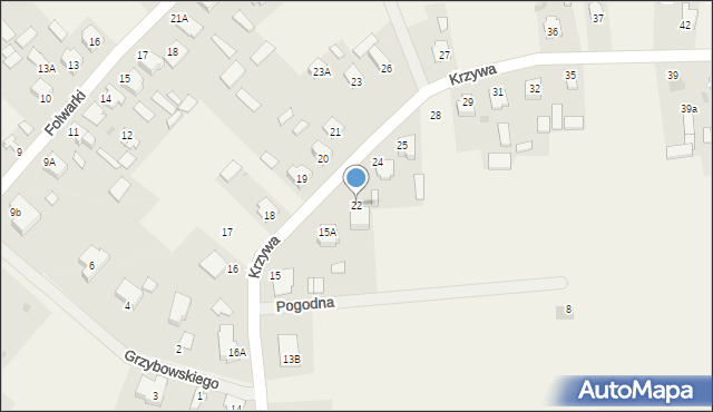 Gołąb, Krzywa, 22, mapa Gołąb