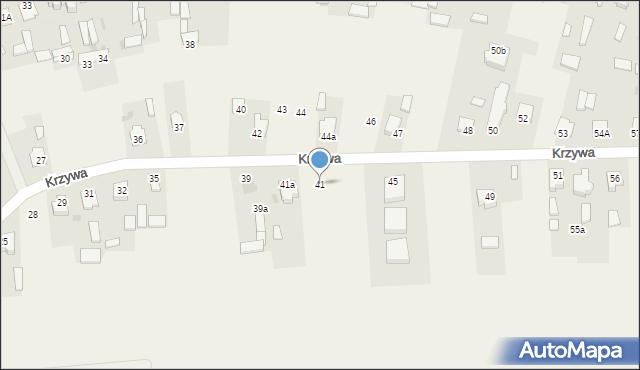 Gołąb, Krzywa, 41, mapa Gołąb