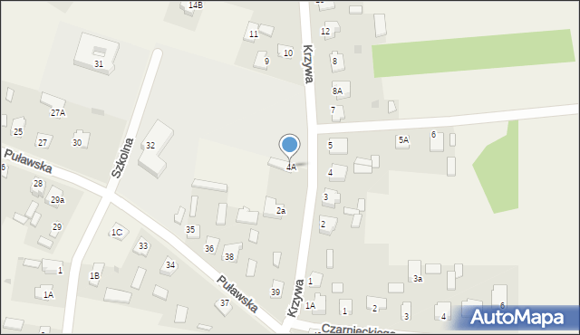 Gołąb, Krzywa, 4A, mapa Gołąb